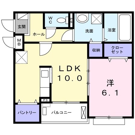 杭瀬駅 徒歩10分 3階の物件間取画像